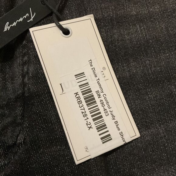 Judy Blue High-Rise Black Denim Shorts - Picture 10 of 11